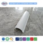 Custom PVC Plastic Extrusion Profile for Ceiling Curtain Track Single Double and Roller Guide Rail