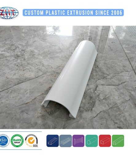 Custom PVC Plastic Extrusion Profile for Ceiling Curtain Track Single Double and Roller Guide Rail