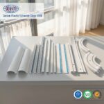 Custom PVC Plastic Extrusion Profile for Ceiling Curtain Track Single Double and Roller Guide Rail