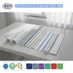 Custom PVC Plastic Extrusion Profile for Ceiling Curtain Track Single Double and Roller Guide Rail