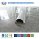 Custom PVC Plastic Extrusion Strip for Ceiling Curtain Track Single Double and Roller Guide Rail