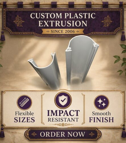 Custom PVC Plastic Extrusion Strip for Ceiling Curtain Track Single Double and Roller Guide Rail