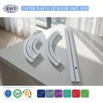 Custom PVC Plastic Extrusion for Ceiling Curtain Track Single Double Rail and Roller Shutter Guide