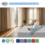 Custom PVC Plastic Extrusion for Ceiling Curtain Track Single Double Rail and Roller Shutter Guide
