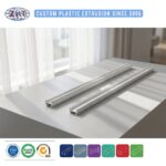 Custom PVC Plastic Extrusion for Ceiling Curtain Track Single Double Rail and Roller Shutter Guide