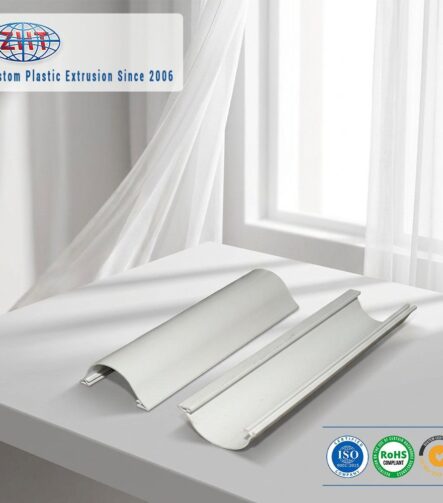Custom Plastic Extrusion Profile PVC/ABS/PP/PE Guide for Curtain Track Guide and Roller Rail System