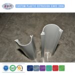Custom Plastic Extrusion Profile PVC/ABS/PP/UHMWPE for Ceiling Curtain Runner Track System