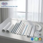 Custom Plastic Extrusion Profile PVC/ABS/PP/UHMWPE for Ceiling Curtain Runner Track System