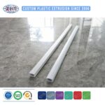 Custom Plastic Extrusion Profile PVC/ABS/PP/UHMWPE for Ceiling Curtain Runner Track System