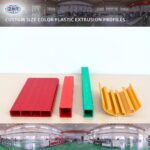 Custom Plastic Hollow Profile, Rectangular Square Tube Extrusion PVC ABS PP in Various Colors