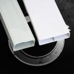 Custom Plastic Hollow Profile, Rectangular Square Tube Extrusion PVC ABS PP in Various Colors