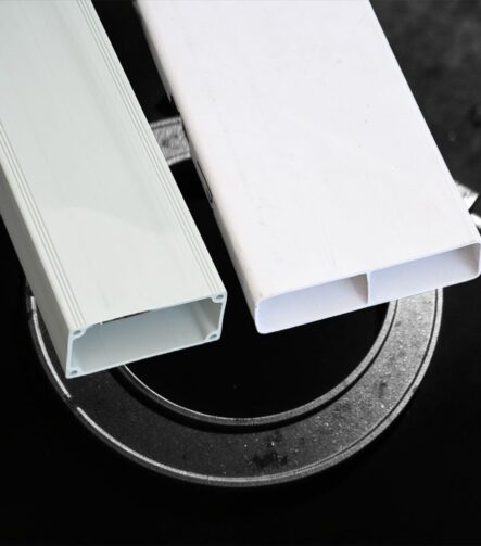 Custom Plastic Hollow Profile, Rectangular Square Tube Extrusion PVC ABS PP in Various Colors