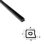 Custom Plastic Profile HDPE Wear Strips Guide UHMW Plastic Wear Strip for Conveyor Belt Plastic Wear Strip