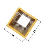 Custom Plastic Square Tube Electrical Square PVC Pipe UV Resistant PVC Conduit Pipe