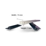 Custom Rigid PVC Profiles 15mm X 7mm X 2mm Available for Windows
