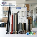 Custom Sturdy Mounting Profile Hopper Liner Wear Resistant PVC Plastic Safety Barrier for Tile Grid