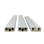 Custom White PVC Extruded Profile for Ceiling Track, Slim Design Easy Installation