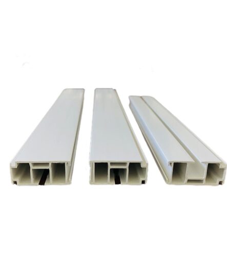 Custom White PVC Extruded Profile for Ceiling Track, Slim Design Easy Installation