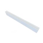 Custom White Rigid PVC Extruded Ceiling Track for Curtains, Easy Installation Slim Design