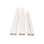 Custom White Rigid PVC Extruded Ceiling Track for Curtains, Easy Installation Slim Design
