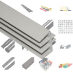 Customizable Designs HDPE Profile Plastic Extrusion Plastic Guide Groove Standard Plastic Extrusion