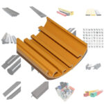 Customizable Designs HDPE Profile Plastic Extrusion Plastic Guide Groove Standard Plastic Extrusion