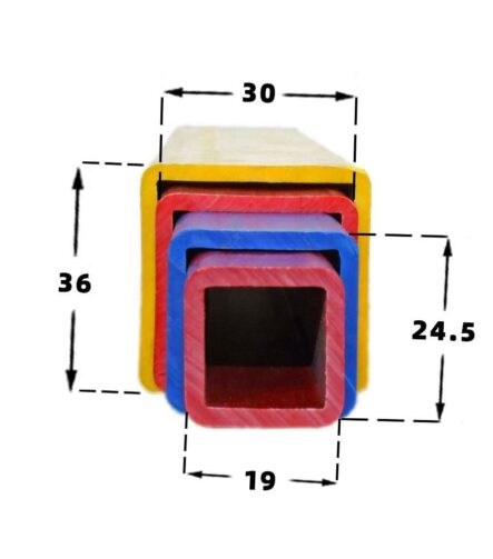 Customizable Rectangular and Square Shape PVC Pipe Tubes Rectangular Plastic Hollow Pipe