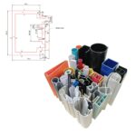 Customized Colors Plastic Extrusion HDPE Extrusion Profile 100mm X 75mm HDPE Decorative Profiles