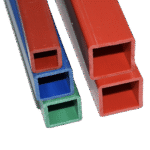 Customized Plastic PVC Plastic Extrusion Square Pipe Furniture Grade Extruded Plastic Tube
