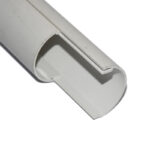 Customized Shaped PP PC PS ABS Plastic Extrusion Strip Extruded PVC Profiles PVC Round Pipe