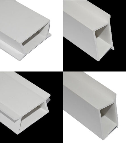 Customized Shaped PVC Profile 19mm Smooth Operation Ceiling Profiles PVC for Building ABS UHMWPE Extrusion Profile