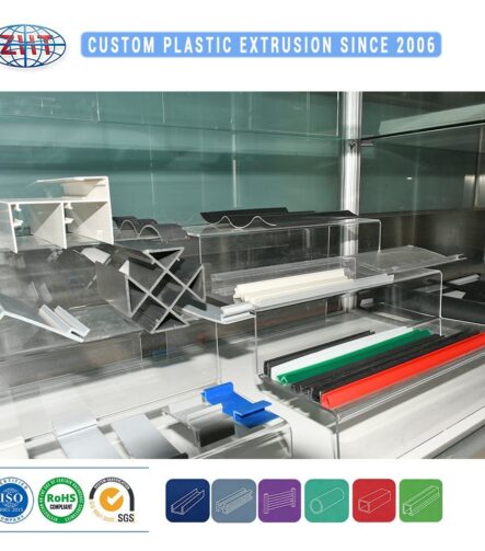 Customized Size Plastic Profiles U-Shaped Smooth Operation PVC Plastic Extruded Profile for Decoration