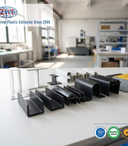 Customized Smooth Plastic Profiles Bumper Lightweight PVC Plastic for Track Profile for Fabric Perforated Tray