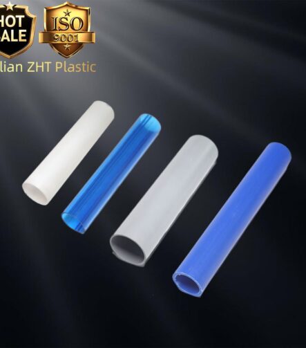 Customized Wear-Resistant Semicircular PVC Pipe PP Tube Extrusion 1/2''-4'' ABS PVC Plastic Smooth Surface Cutting Service