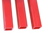 Durable 19X19mm PVC Square Pipe Manufacturer Supply Plastic Profiles Wholesale Hard Pipe