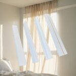 Durable White PVC Track System for Ceiling Curtains, Extruded Slim Profile