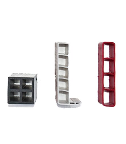 Extruded PVC Grid Profiles 4/5 Hollow Cells Customizable Colors & Dimensions