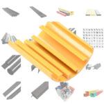 Extruded Plastic Profiles in PVC/PP/ABS/PE Material Customized Plastic Frame Material PVC Pull Plastic Profile