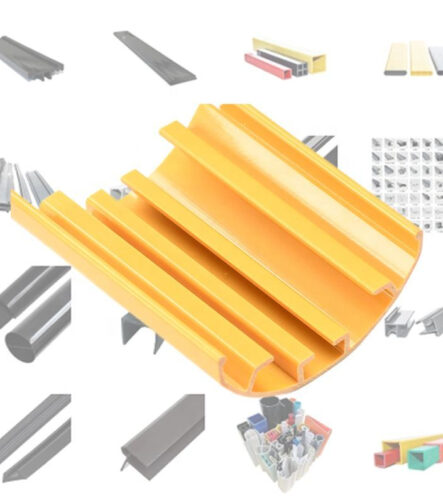 Extruded Plastic Profiles in PVC/PP/ABS/PE Material Customized Plastic Frame Material PVC Pull Plastic Profile