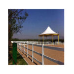 Factory Direct Sales Plastic Steel PVC Fence Equestrian Field Isolation Racecourse Fence Manufacturer PVC Farm Fence