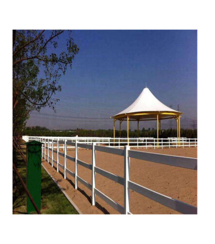 Factory Direct Sales Plastic Steel PVC Fence Equestrian Field Isolation Racecourse Fence Manufacturer PVC Farm Fence