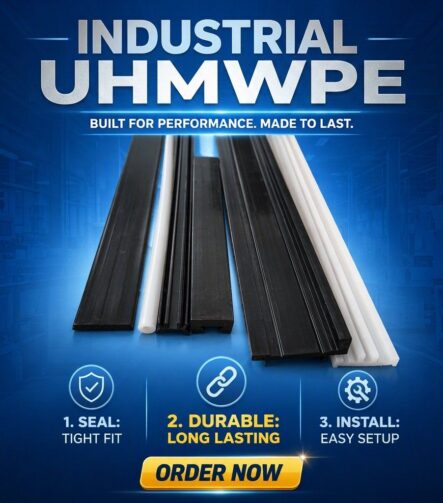 Factory Low Price Customized UHMWPE Moulds Extruded Profiles Wear Plastic High Density Polyethylene Strips Plastic UHMWPE for Conveyor Roller