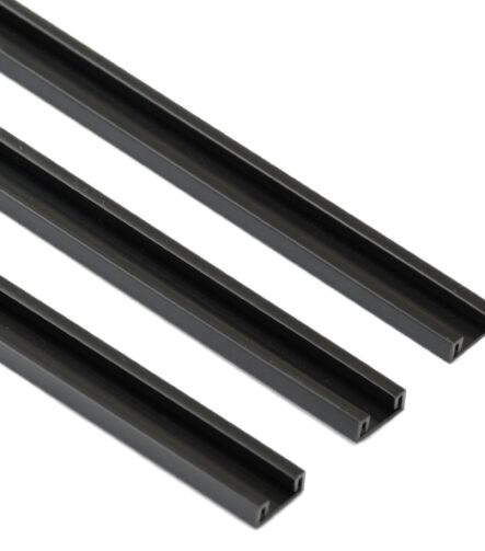 Food Electric Portable Automated Pallet Mobile Conveyor Plastic Wear Strips Upe Black Plastic Rail Profiles Return Linear PE Wear Strip