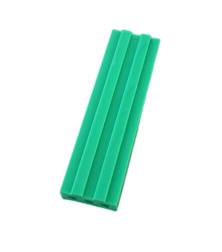 Green Plastic Profile HDPE UHMWPE Plastic Wear Strip with 3 Circular Patterns for Industrial Applications