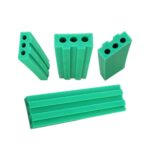 Green UHMWPE Guides for Conveyor Systems with Smooth and Textured Sides UHMW PE Plastic Wear Strip Machinery Protection