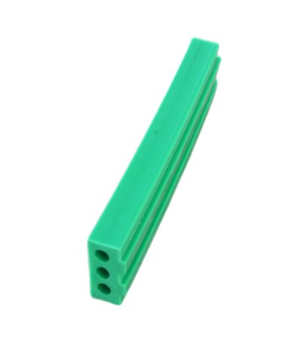 Green UHMWPE Guides for Conveyor Systems with Smooth and Textured Sides UHMW PE Plastic Wear Strip Machinery Protection
