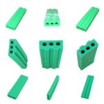 Green UHMWPE Wear Strip with 3 Circular Patterns for Conveyor Systems
