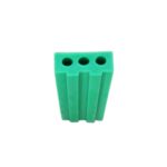 Green UHMWPE Wear Strip with 3 Circular Patterns for Conveyor Systems