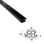 HDPE Wear Strips Profil UHMW Plastic Customized UHMWPE Polyethylene Plastic Guide Rail Wear Resistant Chain Guide Profile HDPE