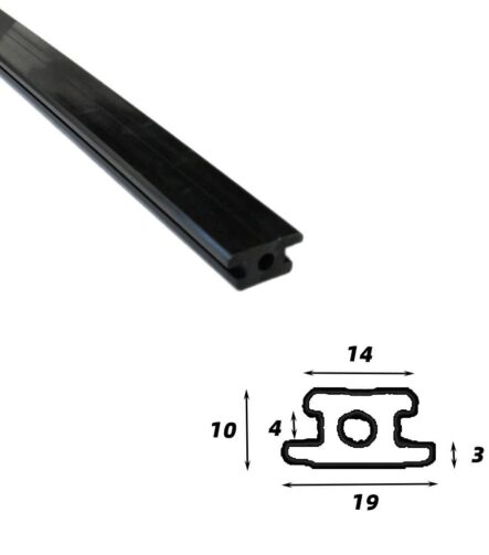 HDPE Wear Strips Profil UHMW Plastic Customized UHMWPE Polyethylene Plastic Guide Rail Wear Resistant Chain Guide Profile HDPE
